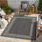 Stain-resistant Durable Polypropylene Modern Flatweave Rug For Indoor/outdoor Spaces
