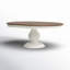 Americana Round 54'' Extendable Dining Table-1278095056