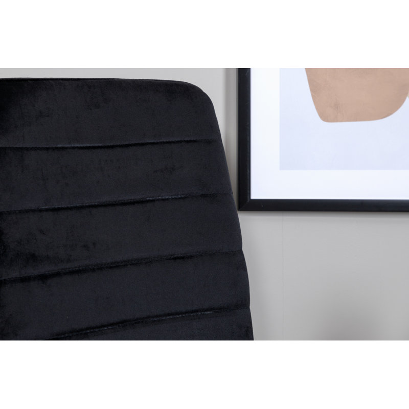 Sargent 47cm H Upholstered Side Chair, Black
