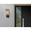 Prestwich Black 33cm H Frosted Glass Outdoor Armed Sconce