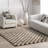 Adelaide Mid-Century Checkered Shag Area Rug-2100303281