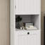 Un trieur de linge blanc - armoire inclinable, E1, peinture, capacité de 60 lb, économiseur d'espace, facile à assembler rapidement et facilement avec l'armoire à un compartiment, porte, matériau, économie de charge, installation