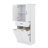 Bathroom Storage Cabinet With Two Laundry Baskets, Storage Cabinet With Doors And Drawer For Home-1731915055