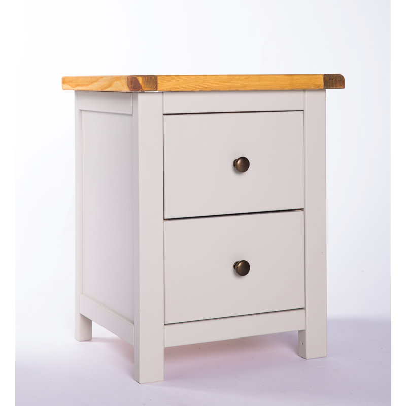 Escudero 45 cm W Bedside Table, Brass