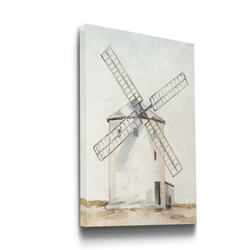 European Windmill I - impression sur toile tendue, H 20 po x l 16 po x P 1 po