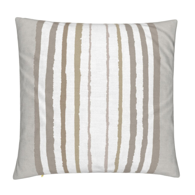 Brother Stripe Square Pillow Cover & Insert, Neutrals Striped, 22"H x 22"W