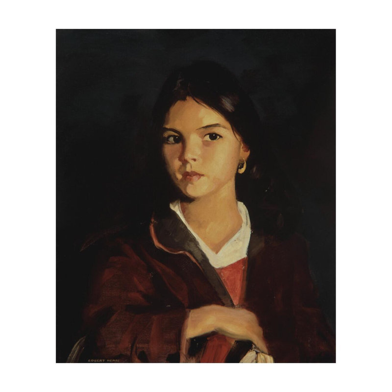 Bernadita par Robert Henri - Estampe numérique, H 28 po x l 22 po