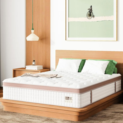 12 Inch Firm Queen Mattress With Gel Memory Foam And Pocket Springs For Airflow Restorative Sleep In Bedroom Spine Alignment Pain - Nights Modern