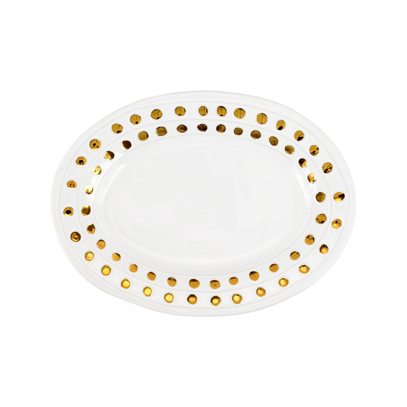 VIETRI Medici Terra Bianca Platter