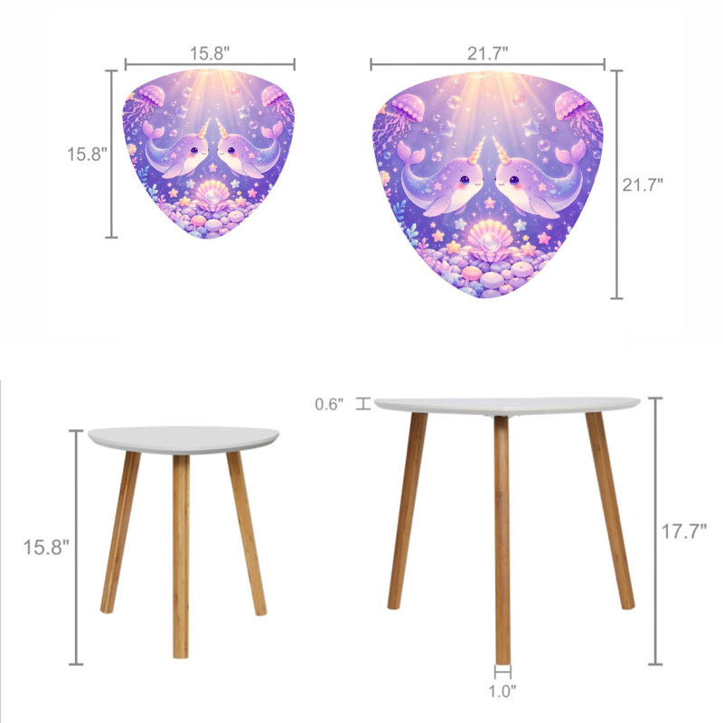 Ensemble de 2 tables gigognes Triangle Nesting