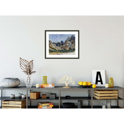 «Mountains at Saint-Remy (Montagnes à Saint-Remy)» par Vincent van Gogh, impression giclée encadrée