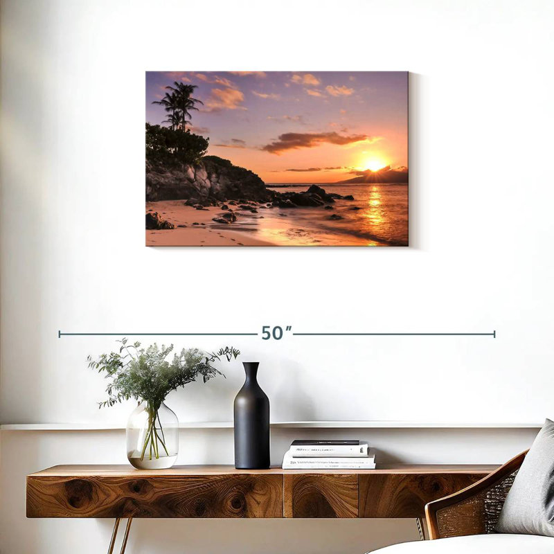 Gillard Kapalua Gillard coucher de soleil, H 20 po x l 30 po