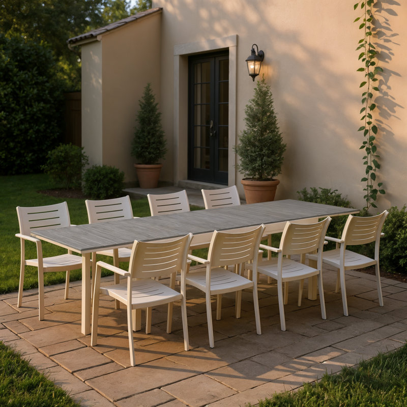 Ensemble repas d'extérieur 9 pièces