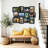 Distressed Staggered Integrated Collage Frame, Black Frame Fits Standard 4x6 Photos-1767964189