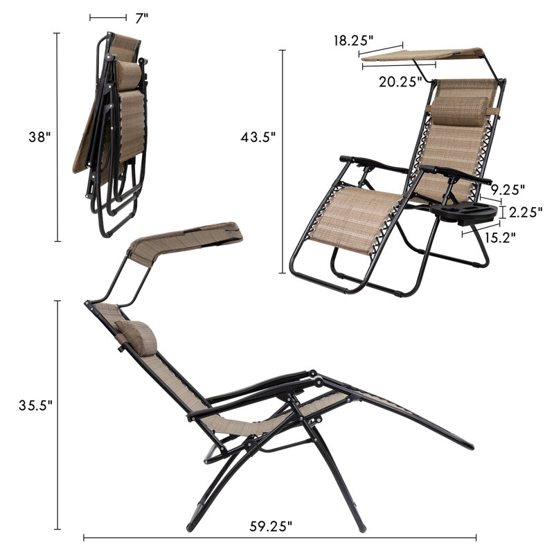 Hutzler Folding Camping Bench, Beige
