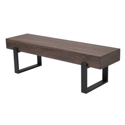 Banc à chaussures industriel de 150 cm et table de cuisine, lit moderne pour couloir, montage facile pour une utilisation intérieure, fabriqué en panneau épais avec cadre métallique robuste.