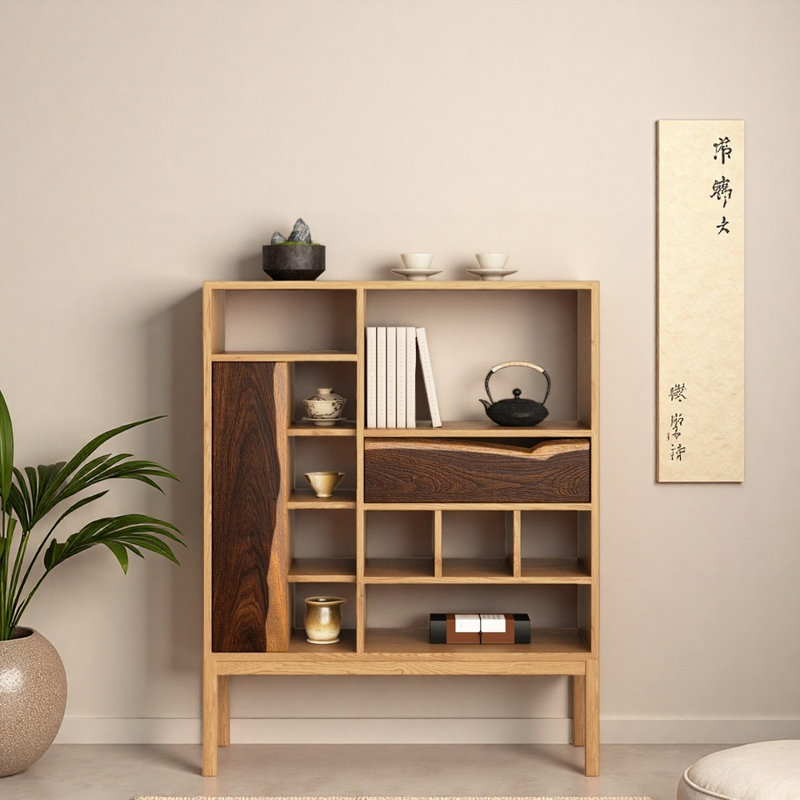 Armoire de vestibule de style Wabi-Sabi