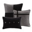 Édredon en fausse daim gris 7 pièces 7 pièces avec coussins décoratifs faciles à laver-119384194-119384190