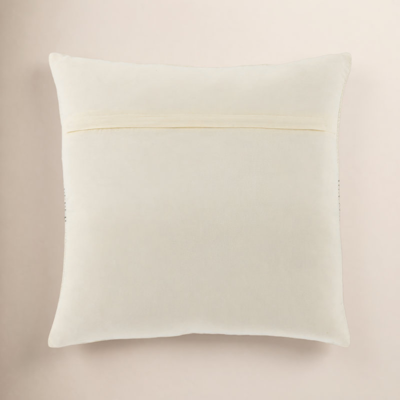 Coussin carré 100% laine Cason, Polyester / bourre de polyester, 22 po x 22 po