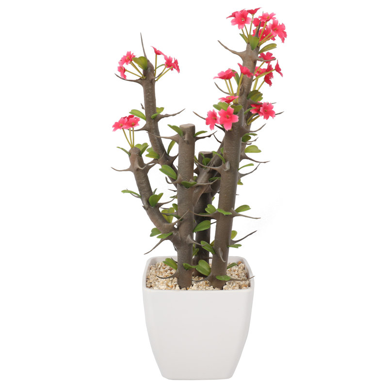 Cactus artificiel 14 po en pot