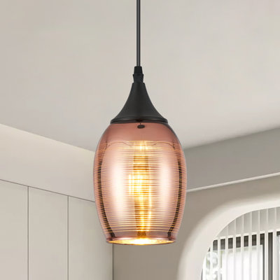 Luminaire suspendu en verre 1 lumière