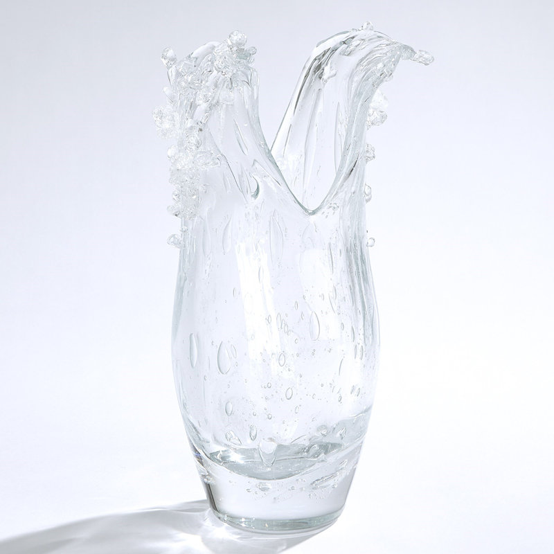 Handmade Glass Table Vase, Clear