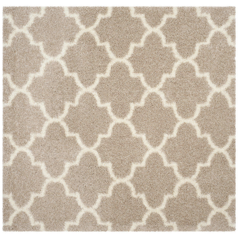 Bertl Sgm-Montreal Shag Performance Geometric Rug, Square 6'7"