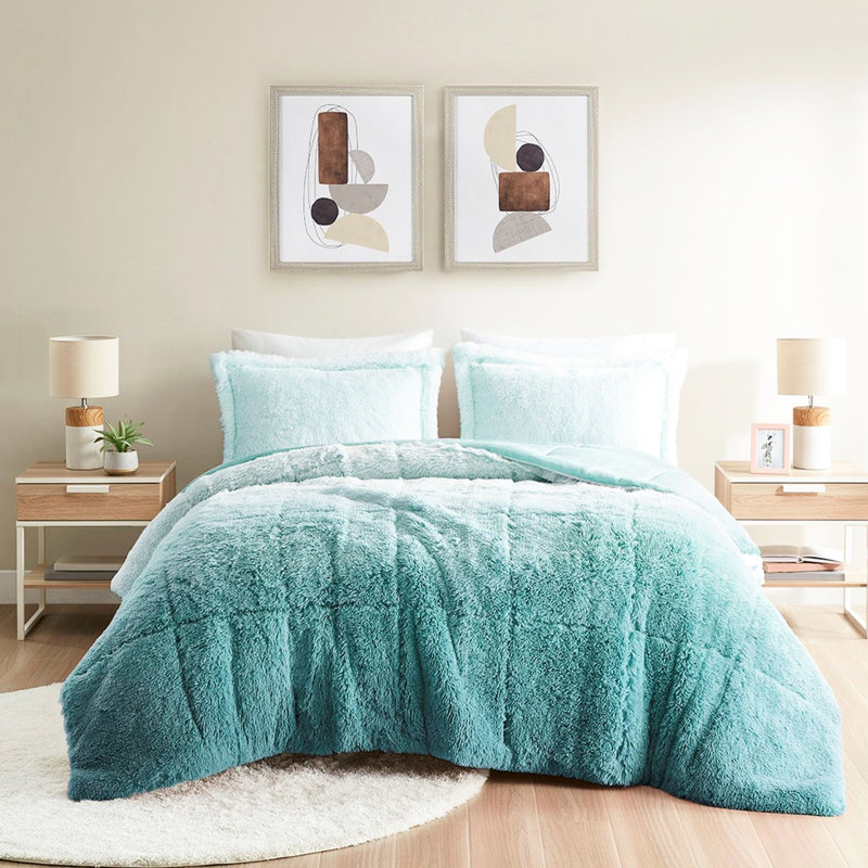 Shaggy Fur Comforter Mini Full/queen - , , Fur, Heat-, Cozy