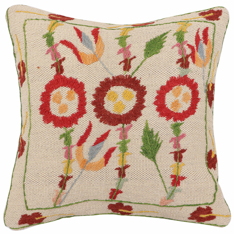 Housse et insert de coussin carré 100% laine