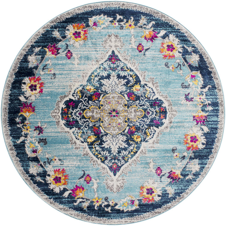 Fleeman Floral Power Loomed Area Rug