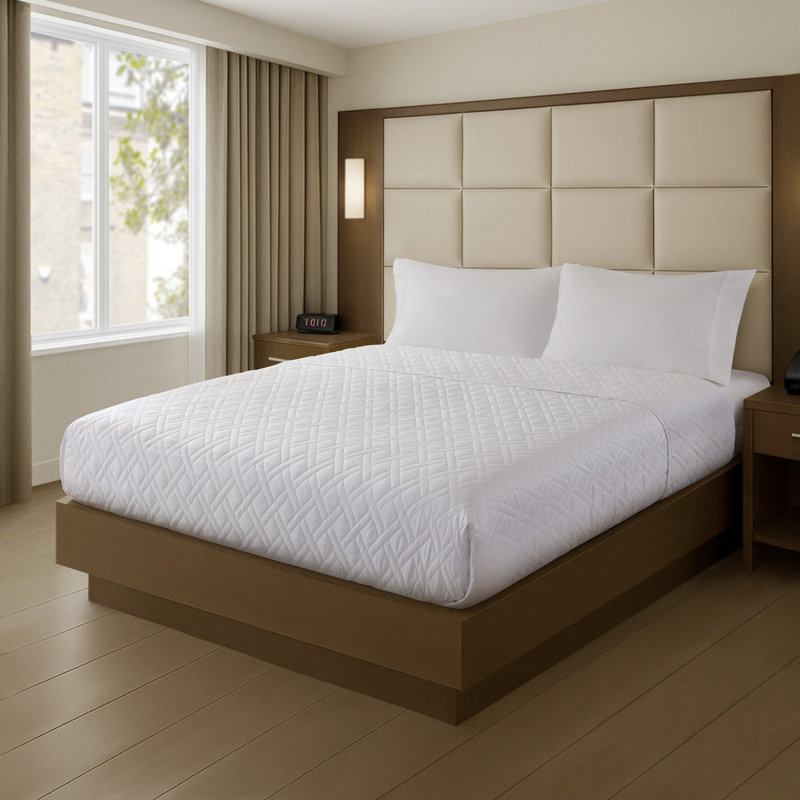 1-Piece King Premium Coverlet, White