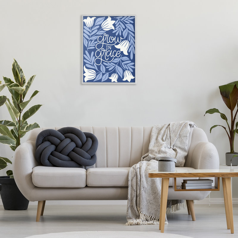 «Grow in Grace Florals», art de la giclée encadrée par Taylor Shannon Designs, Estampe numérique Farmhouse, H 30 po x l 24 po