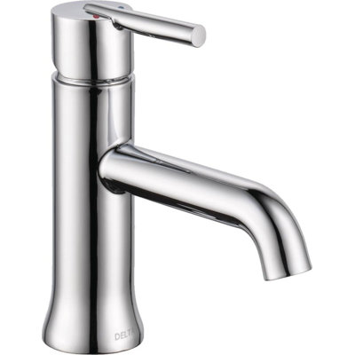 Robinet de salle de bain à un trou avec ensemble de bonde et robinet de lavabo de salle de bain à poignée simple Trinsic