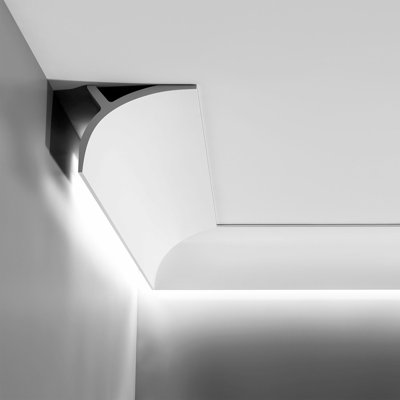 5-1/2 in x 4-3/8 in x 78-3/4 in Primed White Plain Polyurethane Crown Moulding