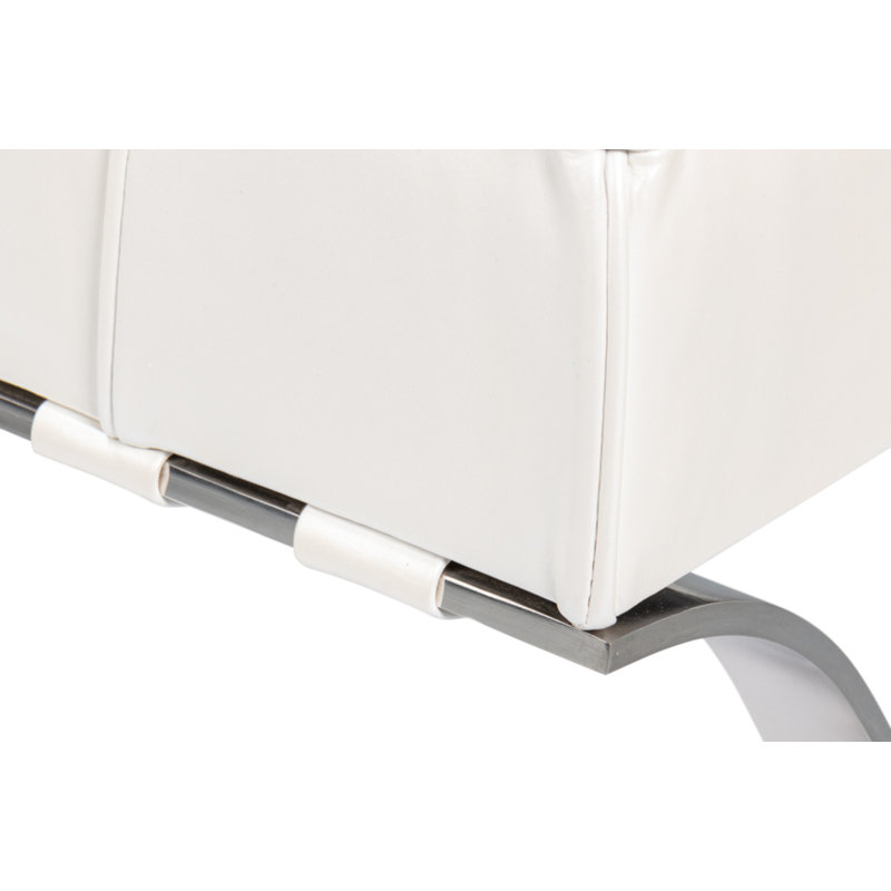 Catalunya Upholstered Bench, White