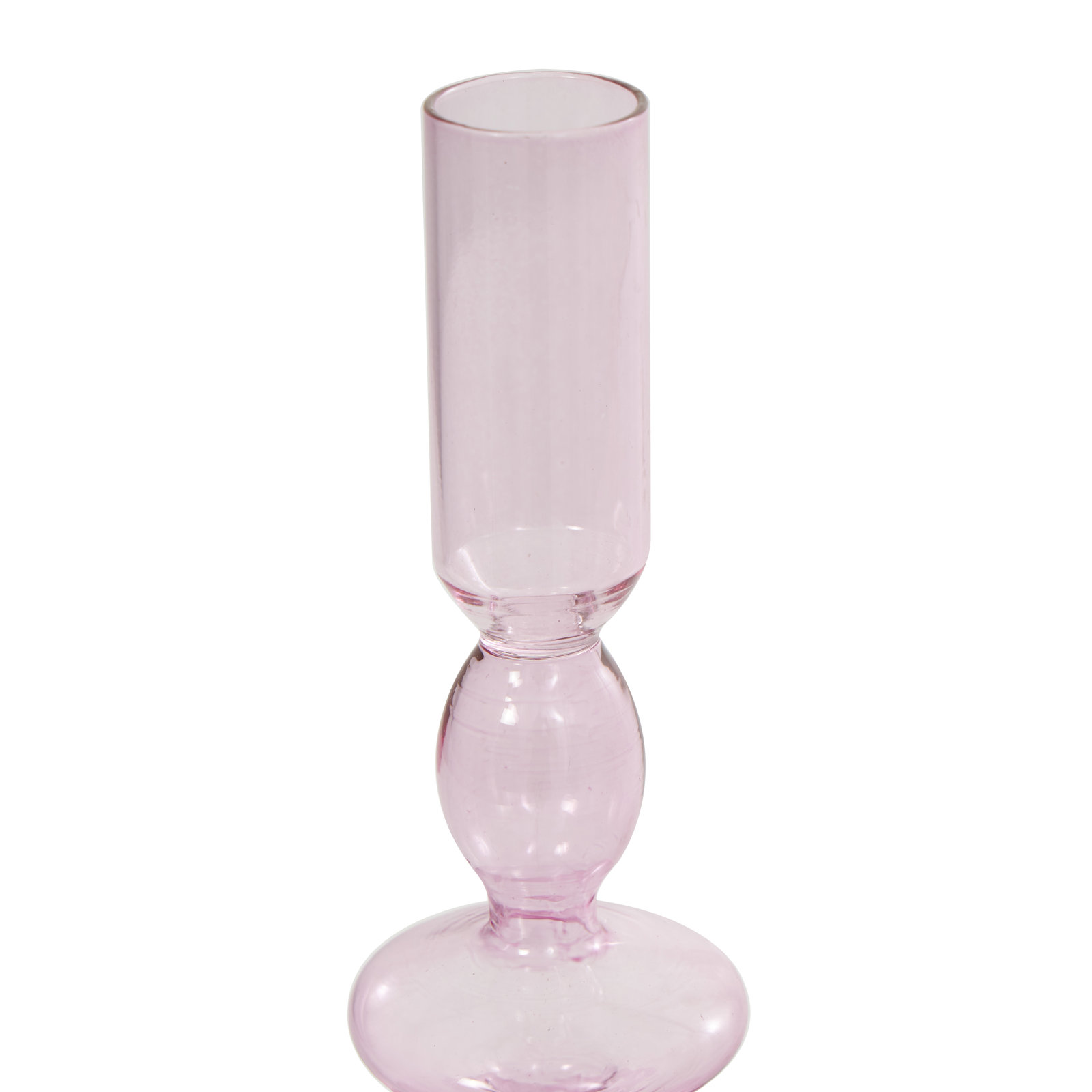 Glass Candlestick Holder