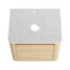 Meuble-lavabo mural 24 po (23-5 / 8 po) et garniture 1 porte à fermeture en douceur, contreplaqué (meuble-lavabo seulement, sans le lavabo)-131271799