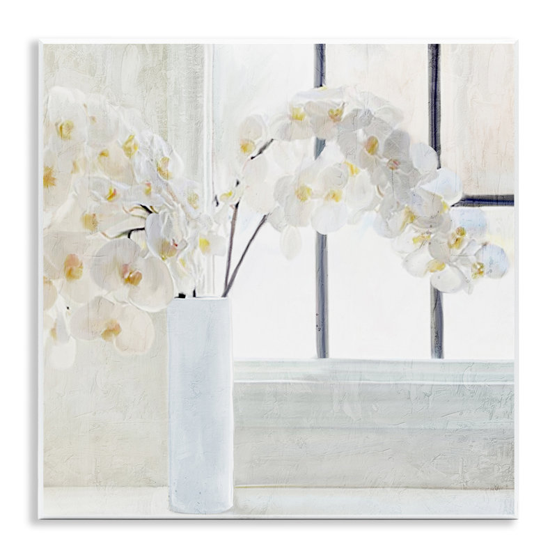 "Orchid Stems", art mural plaque murale par Kim Allen
