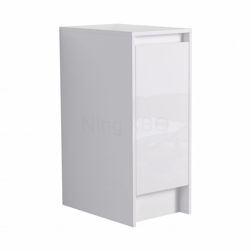 Freestanding Bathroom Storage Cabinet, 12" S,Soft Close Doors,Floor Mounting Design,(Kd-Packing)