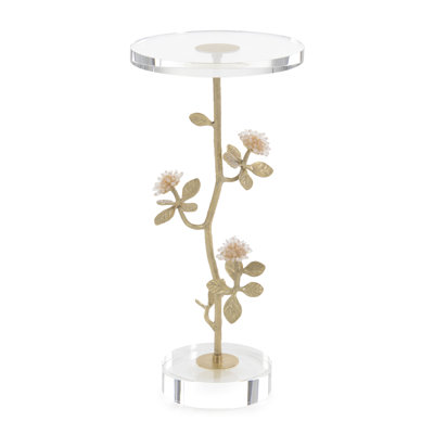 Table à martini en quartz et cristal