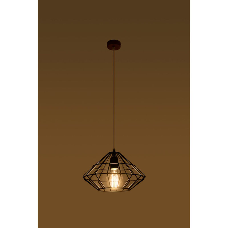 Demarco 1 - Light Geometric Pendant, Black