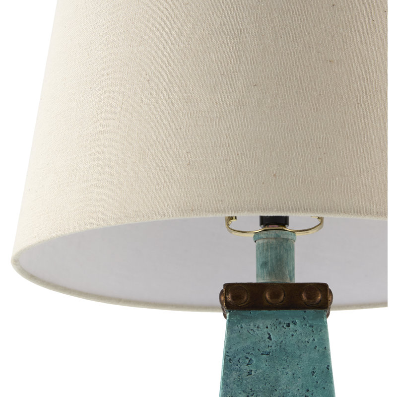 Lampe de table Arkos, Turquoise, H 23,5 po x l 13 po x P 13 po, Blé, 60