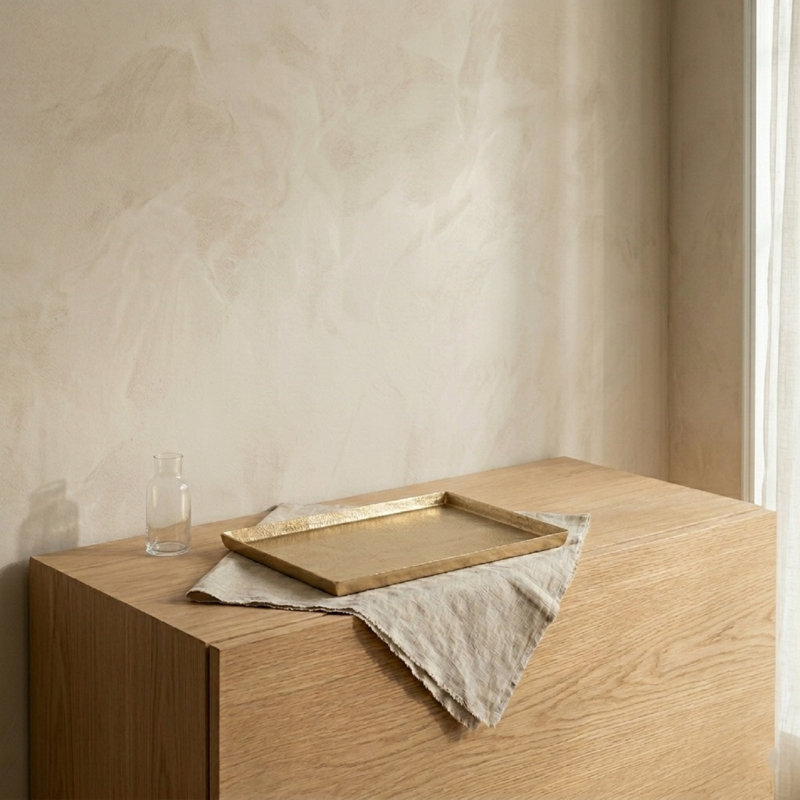 Aluminum Tray, Brown, 1.5" H x 18" W x 14.25" D