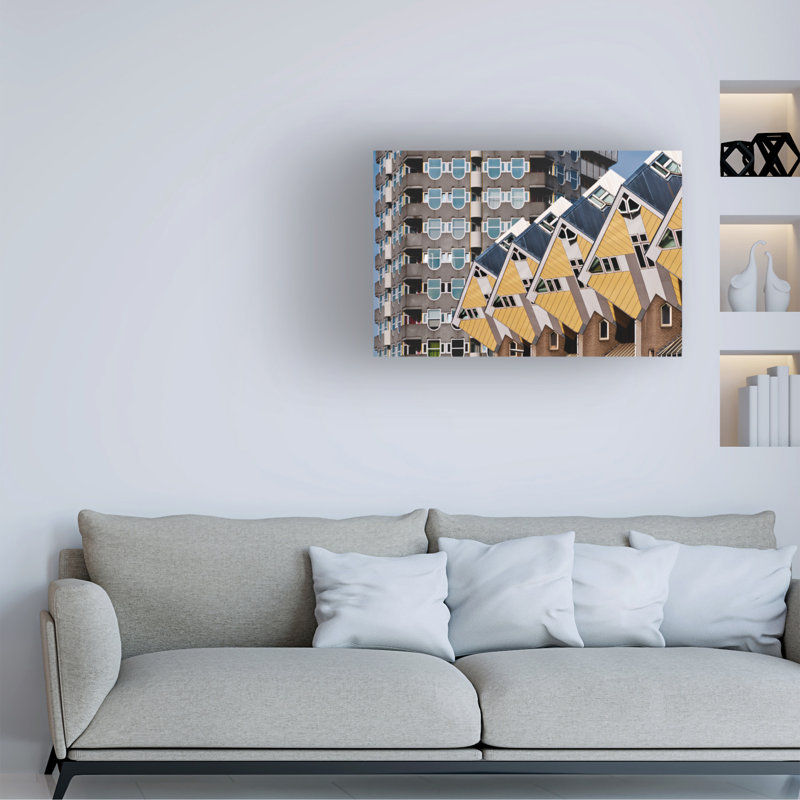 Henk Van Maastricht Many Booths Canvas Art, H 12 po x l 19 po