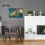 Art mural en verre 24 po x 16 po, "Church-1741672131