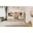 Wooden  L-Shaped Daybed Corner Bed Under-Bed Drawers  With Storage Bookcase And Upholstered Headboard And USB Charging Ports For Limited Space-2141109983-2141109982