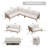 6-Seat Acacia Wood Outdoor Seating Set With Fire Pit Table And Propane Tank Holder-1523608243-1523608242