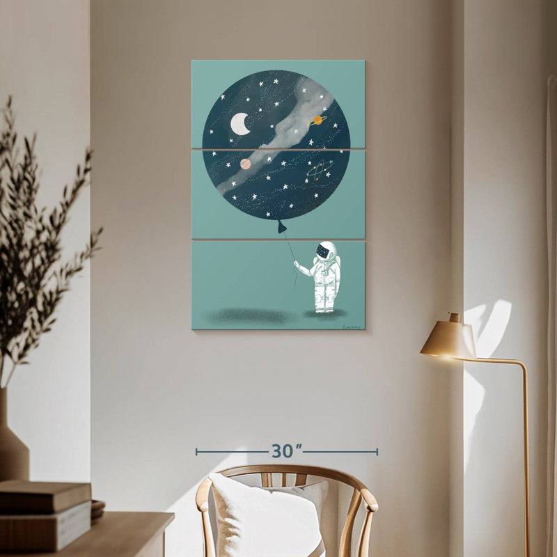 Ashelle astronaute ballon, H 57 po x l 36 po