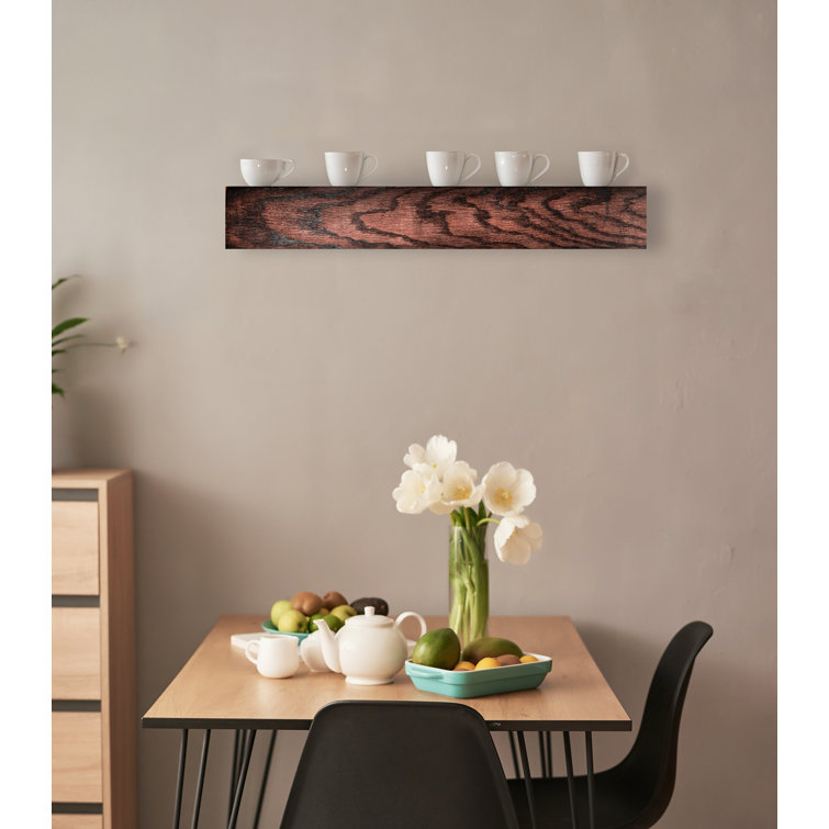 Haxhire Oak Solid Wood Accent Shelf