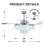 Catskill 42'' Ceiling Fan with LED Lights